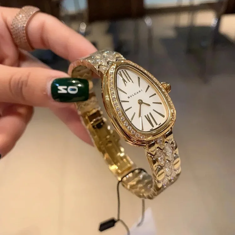 Bvlgari diamond encrusted watch