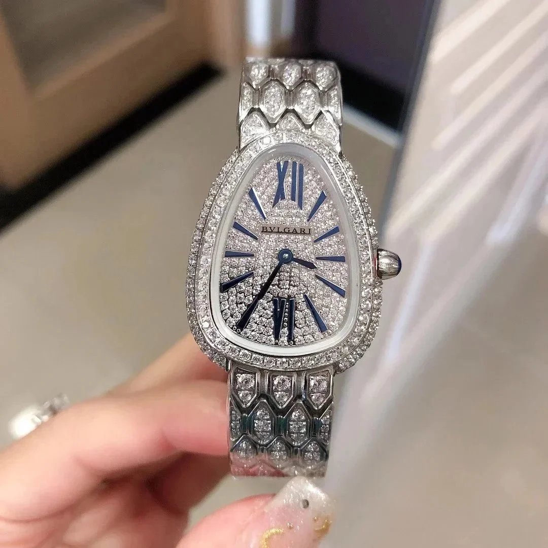 Bvlgari diamond encrusted watch