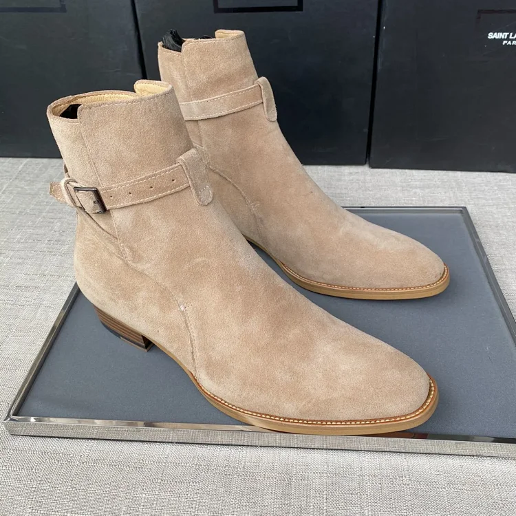 Saint Laurent pointed British boots