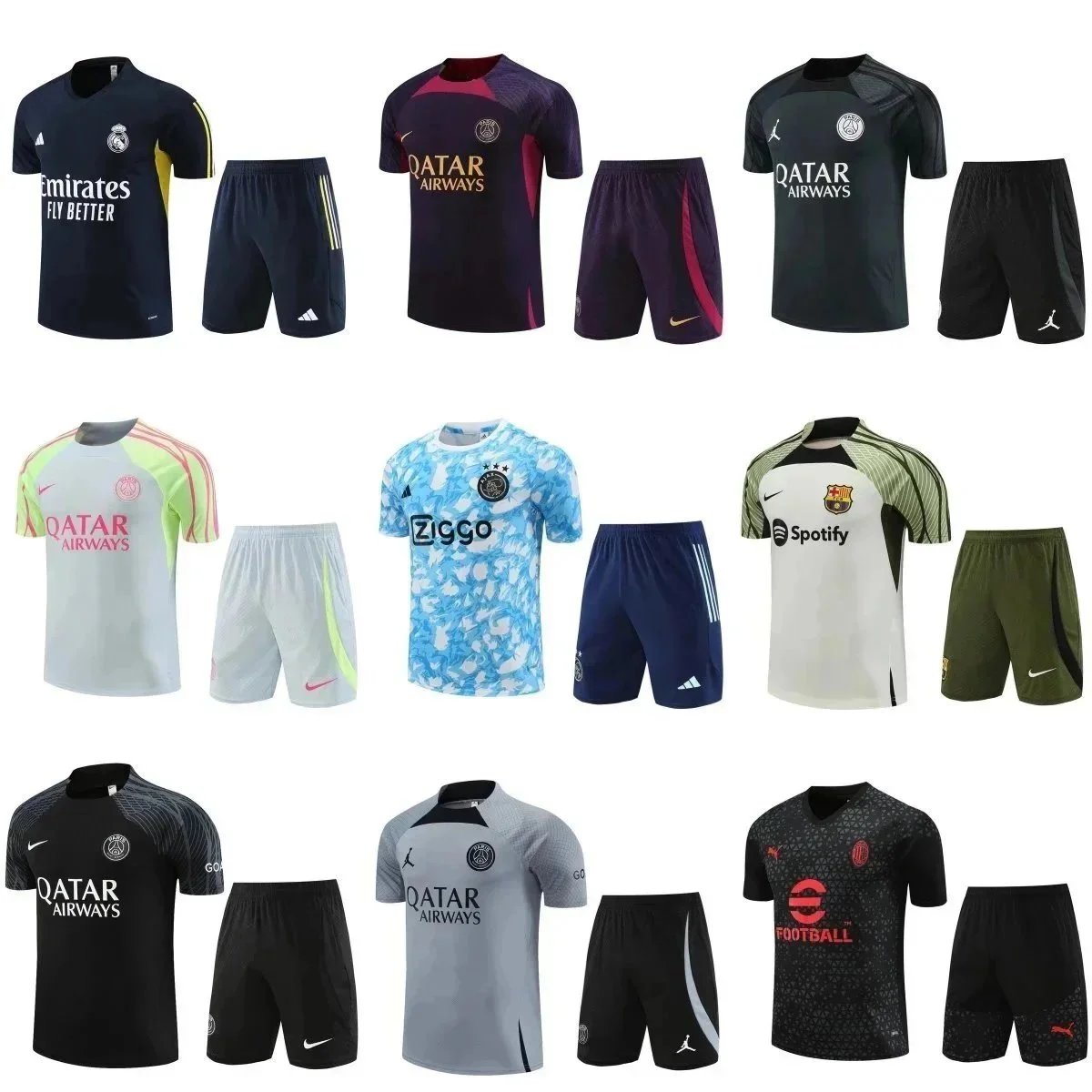 : Maillotparis Discount Maillot Training Foot Paris Saint Germain Enfant + Short Jaune