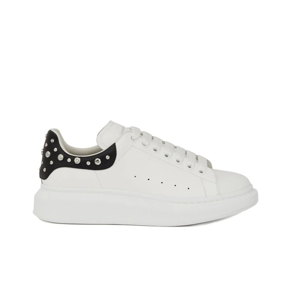 Zapatillas blancas de plataforma con pedrería - CY