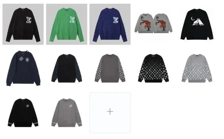  Louis Vuitton Monogram/Graphic Sweaters [12 styles]