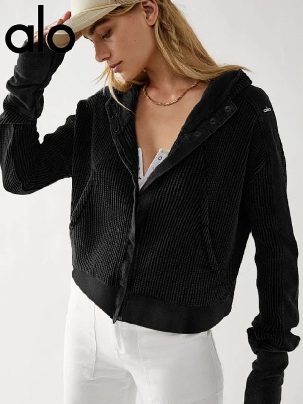 ALO Waffle Knit Hoodie [3 styles]