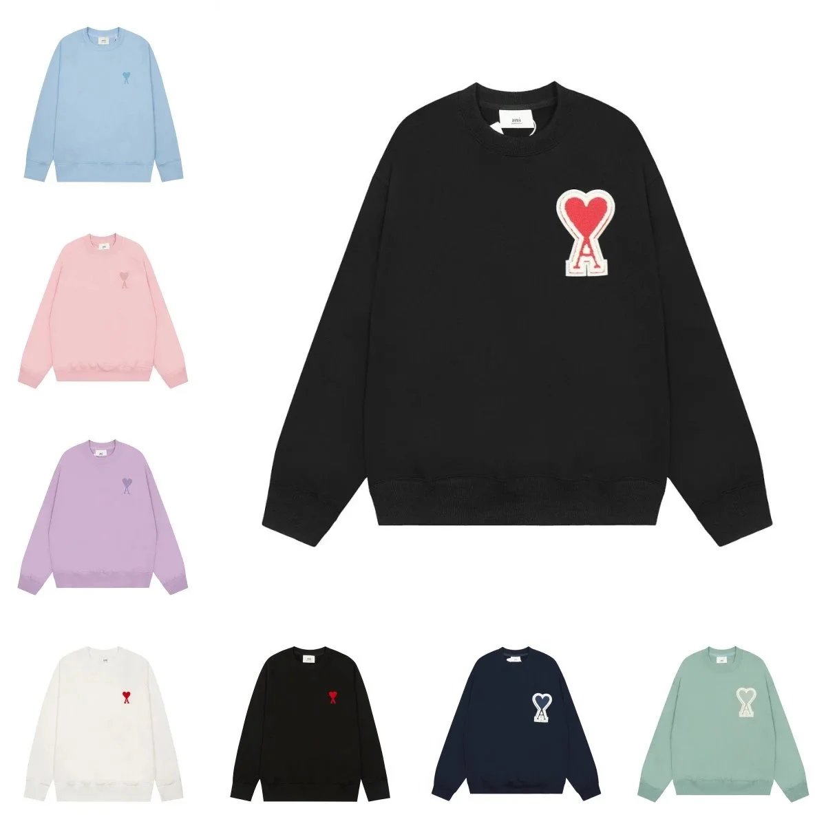 Ami Paris Heart Logo Sweatshirt 40 styles